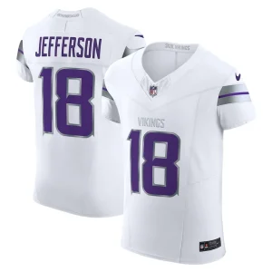 Justin jefferson minnesota vikings nike alternate vapor f.u.s.e. elite player jersey White