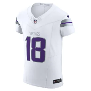 Justin jefferson minnesota vikings nike alternate vapor f.u.s.e. elite player jersey White 44