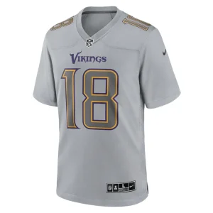 Justin jefferson minnesota vikings nike atmosphere fashion game jersey Gray M