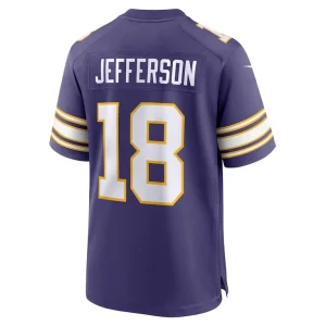 Justin jefferson minnesota vikings nike classic player game jersey Purple L