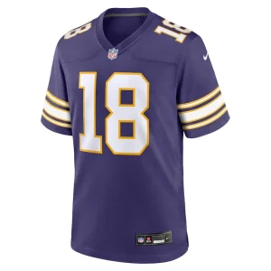 Justin jefferson minnesota vikings nike classic player game jersey Purple M