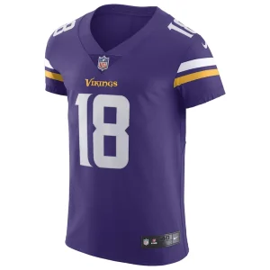 Justin jefferson minnesota vikings nike home vapor elite jersey Purple 44