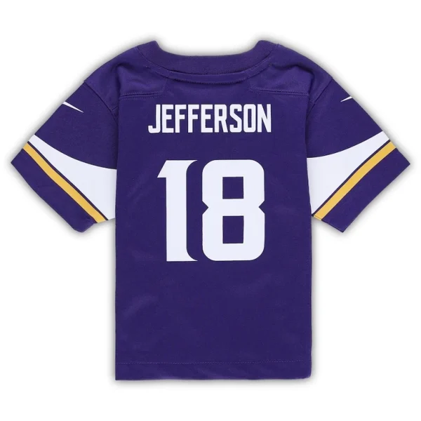 Justin jefferson minnesota vikings nike infant player game jersey Purple 24 MO