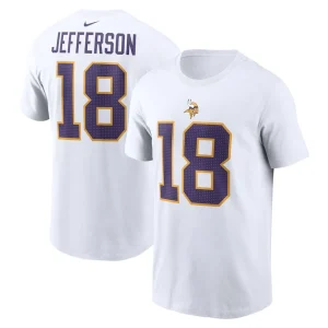 Justin jefferson minnesota vikings nike name number t shirt White