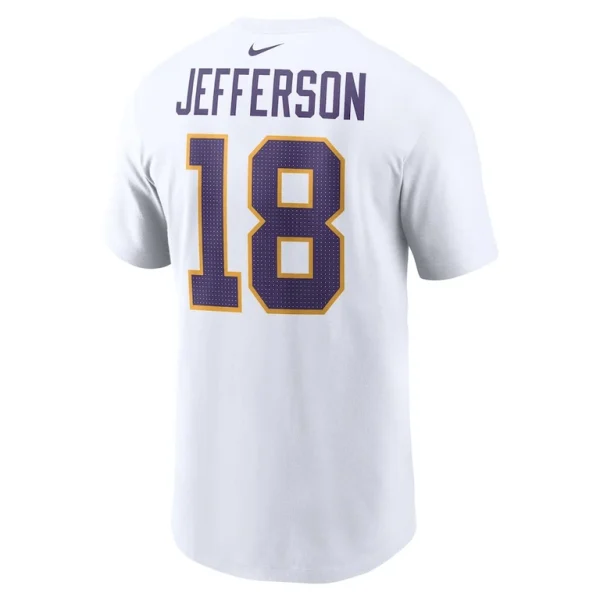 Justin jefferson minnesota vikings nike name number t shirt White L