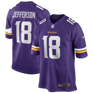 Justin jefferson minnesota vikings nike player game jersey Purple