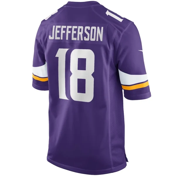 Justin jefferson minnesota vikings nike player game jersey Purple L