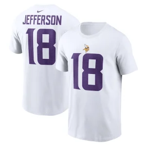 Justin jefferson minnesota vikings nike player name number t shirt White