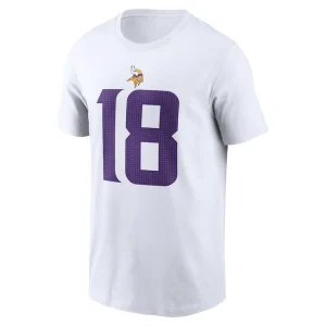 Justin jefferson minnesota vikings nike player name number t shirt White M