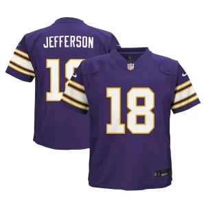 Justin jefferson minnesota vikings nike toddler alternate game jersey Purple