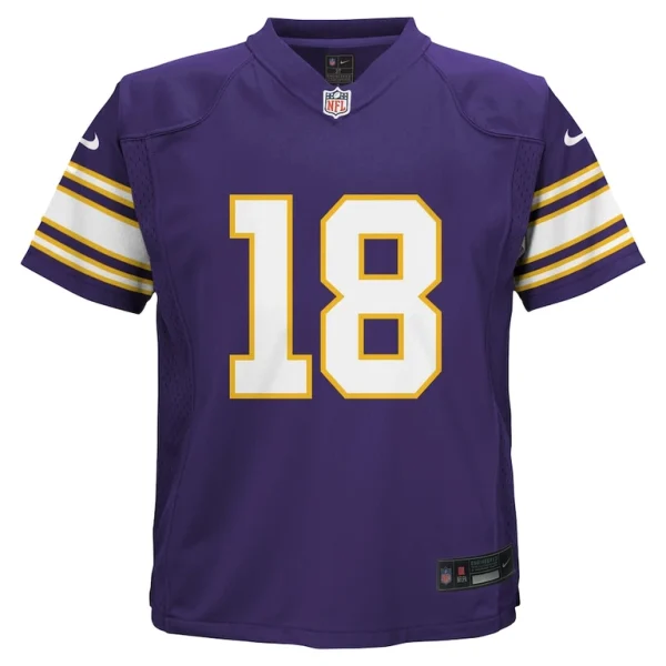 Justin jefferson minnesota vikings nike toddler alternate game jersey Purple 3T