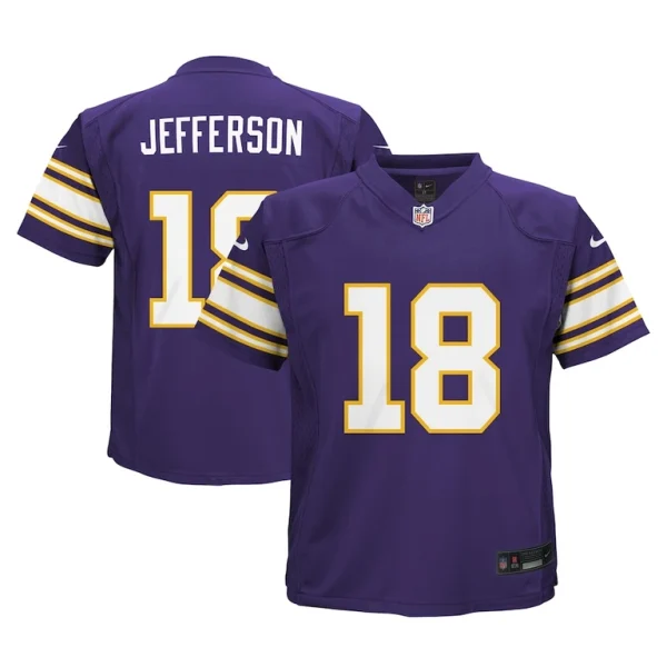 Justin jefferson minnesota vikings nike toddler alternate game jersey Purple