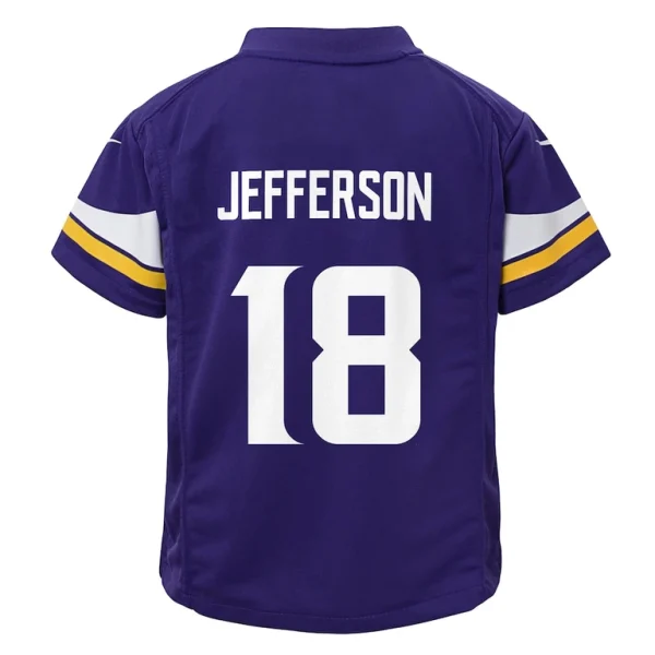 Justin jefferson minnesota vikings nike toddler game jersey Purple 4T