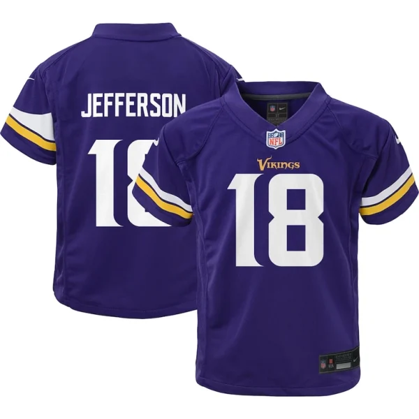 Justin jefferson minnesota vikings nike toddler game jersey Purple