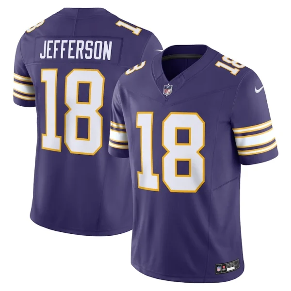 Justin jefferson minnesota vikings nike vapor f.u.s.e. limited jersey Purple