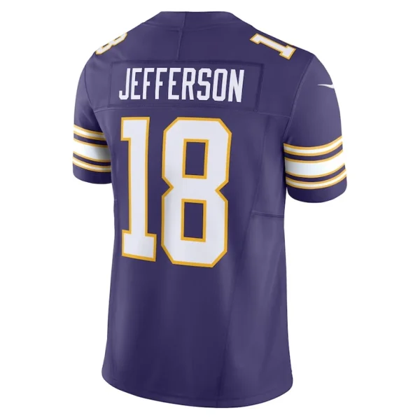 Justin jefferson minnesota vikings nike vapor f.u.s.e. limited jersey Purple L