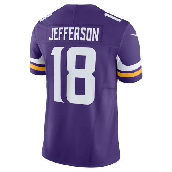 Justin jefferson minnesota vikings nike vapor f.u.s.e. limited jersey Purple L