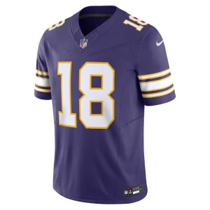 Justin jefferson minnesota vikings nike vapor f.u.s.e. limited jersey Purple M