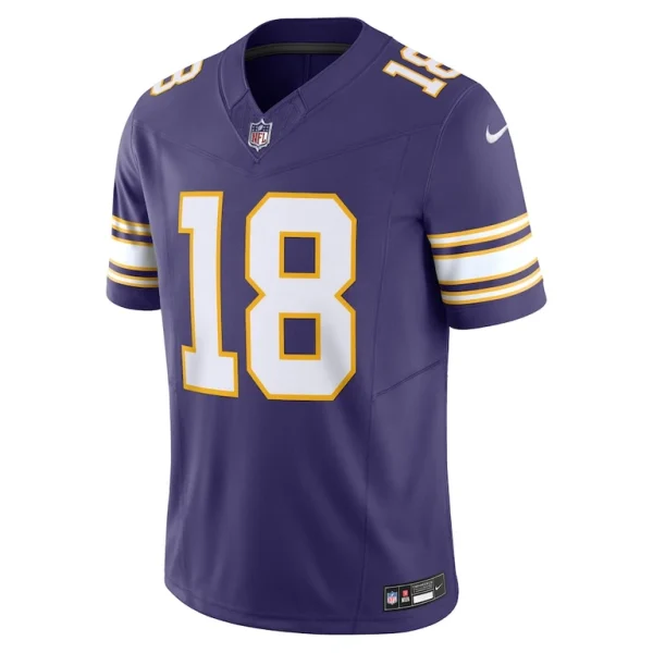 Justin jefferson minnesota vikings nike vapor f.u.s.e. limited jersey Purple M
