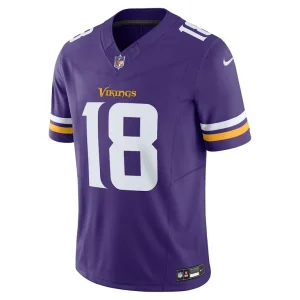Justin jefferson minnesota vikings nike vapor f.u.s.e. limited jersey Purple M