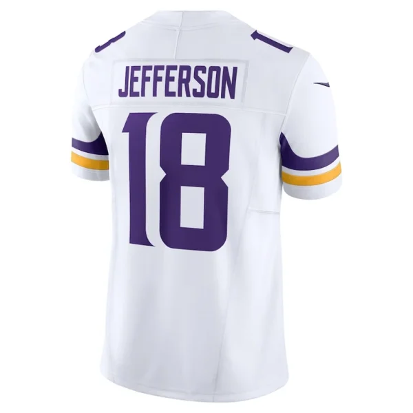 Justin jefferson minnesota vikings nike vapor f.u.s.e. limited jersey White L