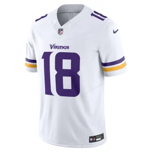 Justin jefferson minnesota vikings nike vapor f.u.s.e. limited jersey White M