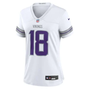 Justin jefferson minnesota vikings nike womens alternate game player jersey White M