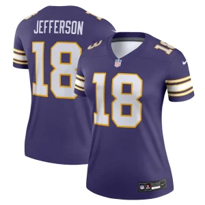 Justin jefferson minnesota vikings nike womens alternate legend player performance top Purple