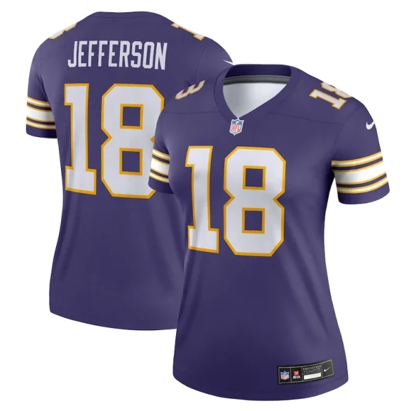 Justin jefferson minnesota vikings nike womens alternate legend player performance top Purple