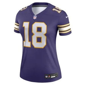 Justin jefferson minnesota vikings nike womens alternate legend player performance top Purple M