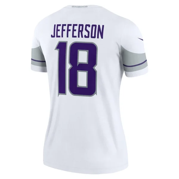 Justin jefferson minnesota vikings nike womens alternate legend player performance top White L