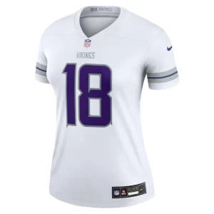 Justin jefferson minnesota vikings nike womens alternate legend player performance top White M