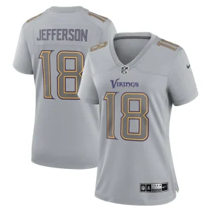 Justin jefferson minnesota vikings nike womens atmosphere fashion game jersey Gray