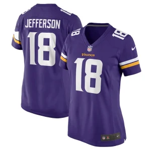 Justin jefferson minnesota vikings nike womens game jersey Purple