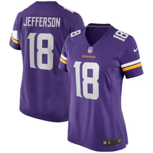 Justin jefferson minnesota vikings nike womens game jersey Purple
