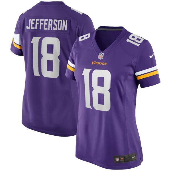 Justin jefferson minnesota vikings nike womens game jersey Purple