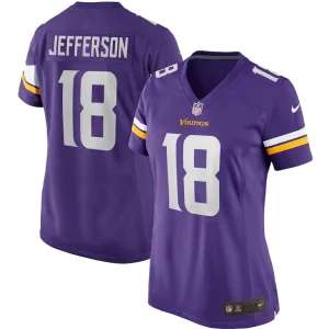 Justin jefferson minnesota vikings nike womens player game jersey Purple