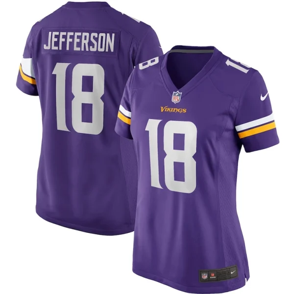 Justin jefferson minnesota vikings nike womens player game jersey Purple