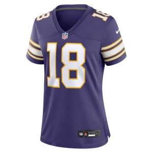 Justin jefferson minnesota vikings nike womens player jersey Purple M