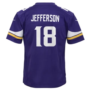 Justin jefferson minnesota vikings nike youth game jersey Purple Yth L