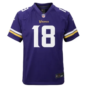 Justin jefferson minnesota vikings nike youth game jersey Purple Yth M