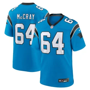 Justin mccray carolina panthers nike alternate game jersey Blue