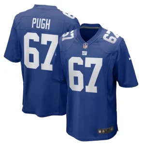 Justin pugh new york giants nike game jersey Royal