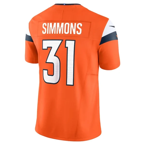 Justin simmons denver broncos nike vapor f.u.s.e. limited jersey Orange L