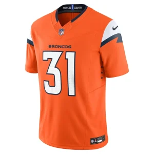 Justin simmons denver broncos nike vapor f.u.s.e. limited jersey Orange M