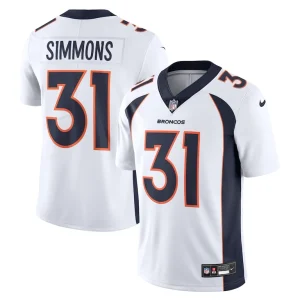 Justin simmons denver broncos nike vapor untouchable limited jersey White