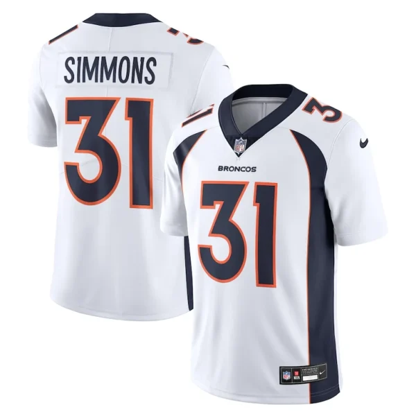 Justin simmons denver broncos nike vapor untouchable limited jersey White