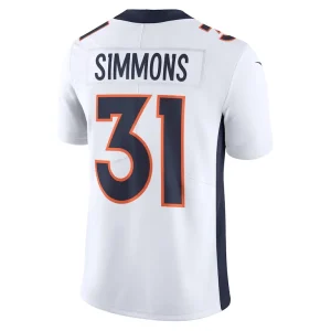Justin simmons denver broncos nike vapor untouchable limited jersey White L