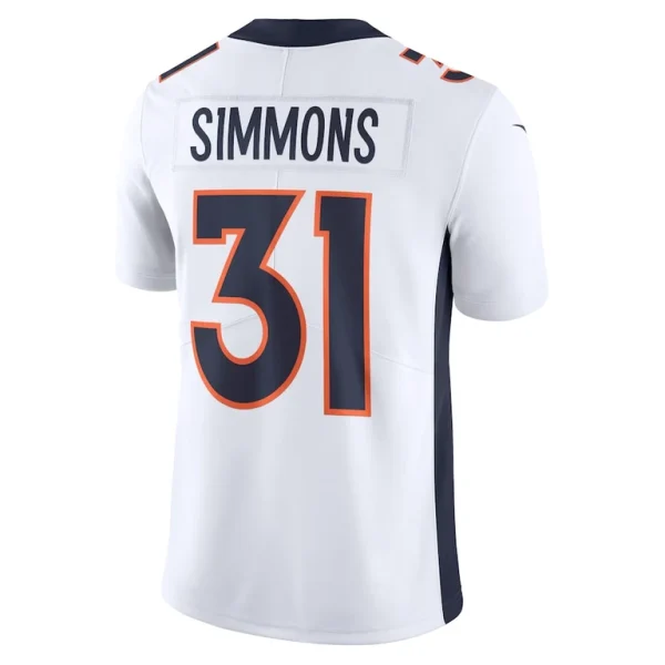 Justin simmons denver broncos nike vapor untouchable limited jersey White L