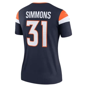 Justin simmons denver broncos nike womens alternate legend player performance top Navy L